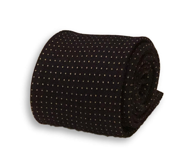 royal navy blue with pin spot design cotton tie